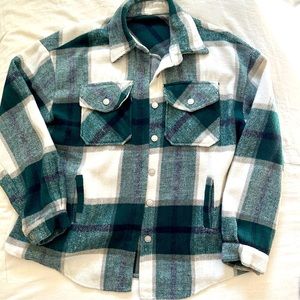Green plaid flannel